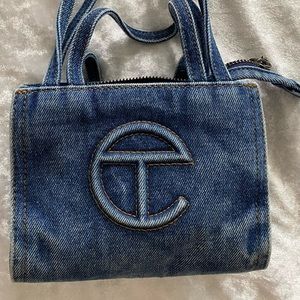 TELFAR small denim shopper
